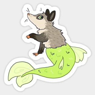 Merpossum Sticker